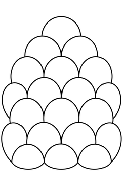 Scallop Rows line art
