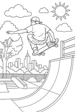 Fakie Air line art