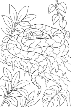 Pit Viper line art