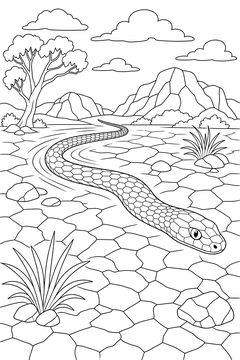 Taipan line art