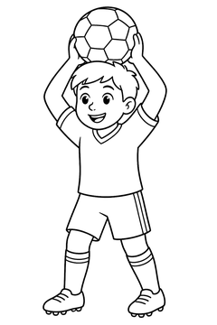 Throw-In line art
