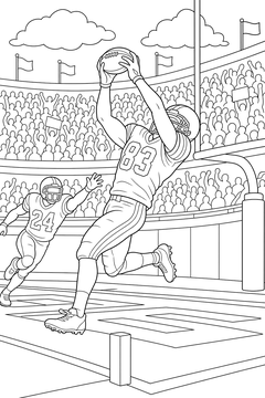 Touchdown Catch line art