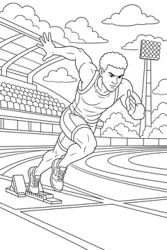 Sprint Start line art