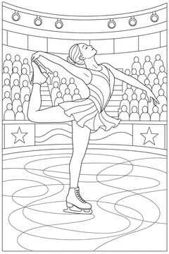 Layback Spin line art