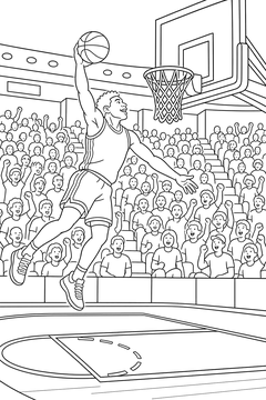 Arena Dunk line art