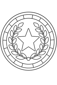Gold Coin line art