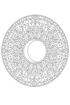 Eclipse Ring line art