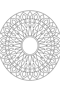 Radiant Teardrop Ring line art