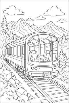 Observation Carriage line art