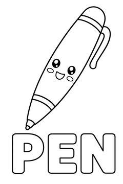 First Word: Pen line art