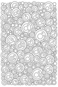 Foaming Bubble Field line art